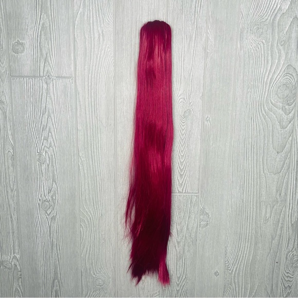 Clip on red auburn pony tail / wig hair extension for red auburn hair Halloween - Picture 2 of 6